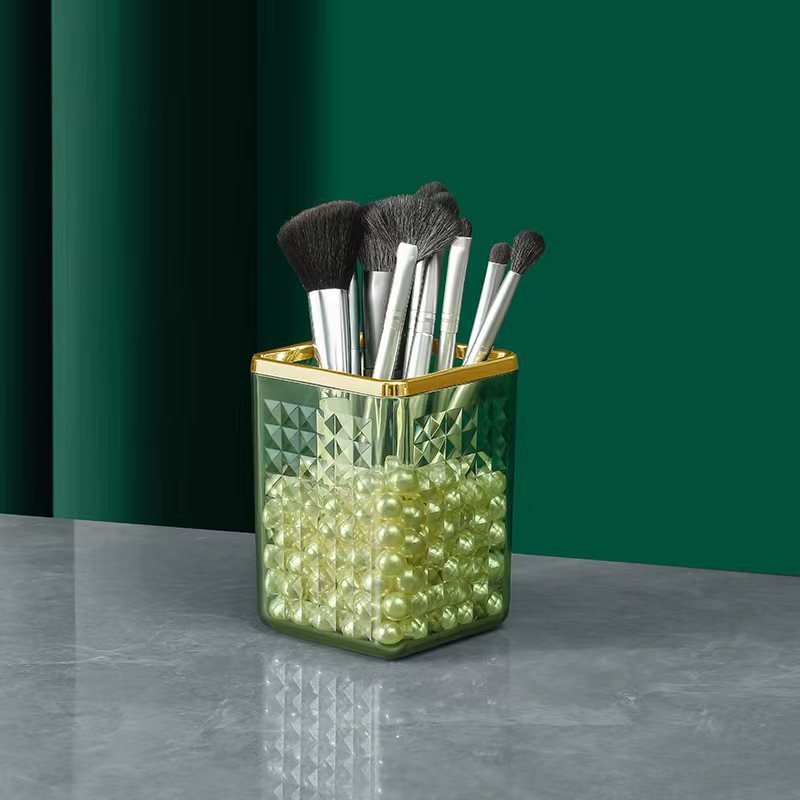 Nordic Desk Brush Pot Office Storage Box Makeup Brush Organizer