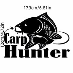 Carp Hunter Vinyl Car Styling Fishing Window Decal Sticker