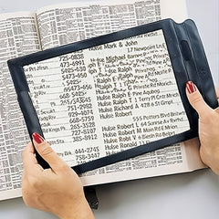 12in 1pc Full Page Magnifying Glass for Reading, 3x Page Magnifier Elderly