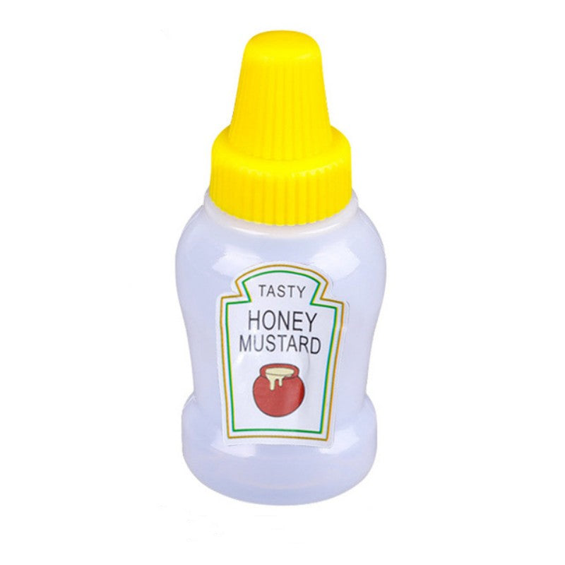 4pcs Mini Ketchup Bottles Portable Container 25ml BBQ Camping