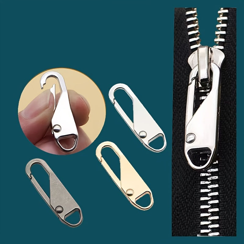 4pcs Detachable Zipper Head Tool Replacement Alloy Zipper
