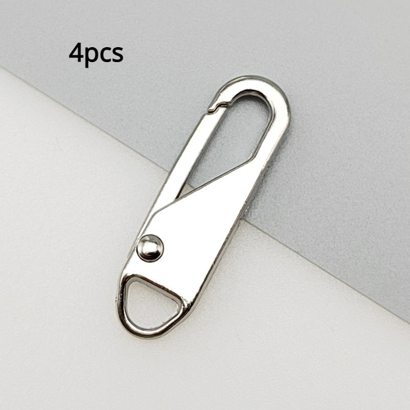4pcs Detachable Zipper Head Tool Replacement Alloy Zipper