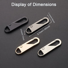 4pcs Detachable Zipper Head Tool Replacement Alloy Zipper