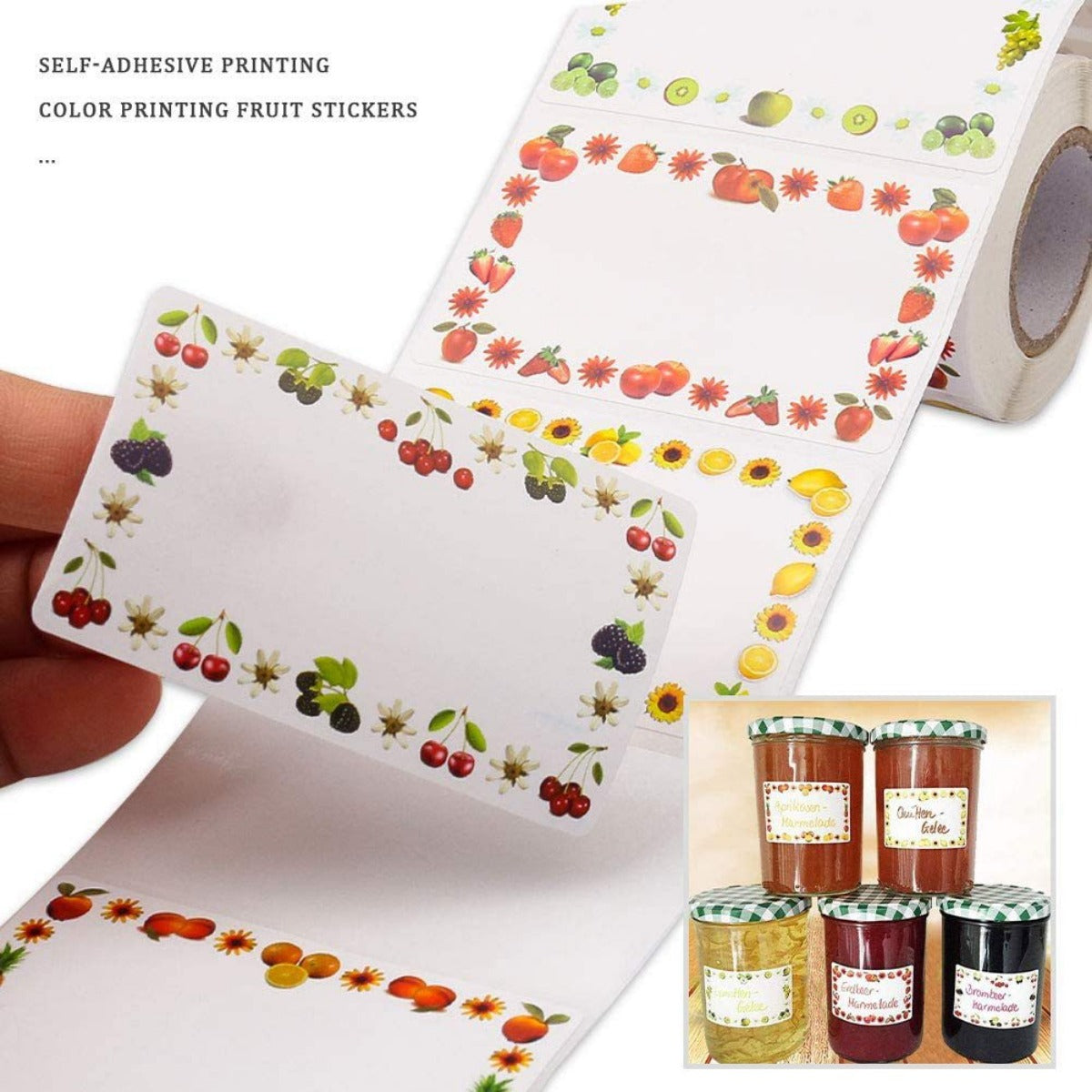 Set of 7 Border Name Stickers Roll - Marking Labels