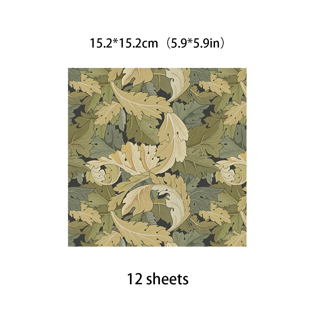 12 Sheets Large Retro Journal Background DIY Gift for Women Adults Students
