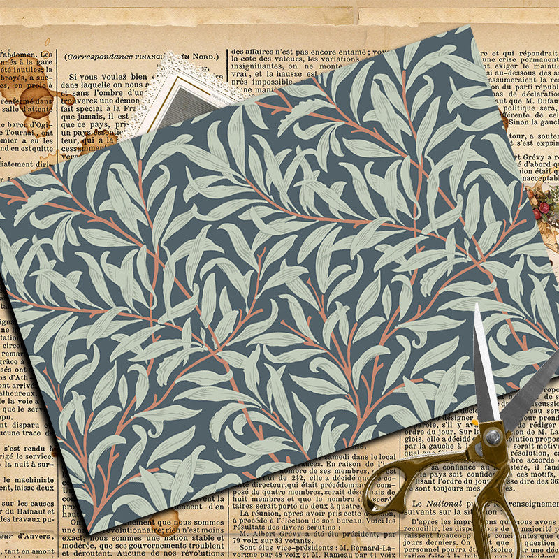 12pcs Large Size Paper Retro Journal For DIY Gift Arts Crafts