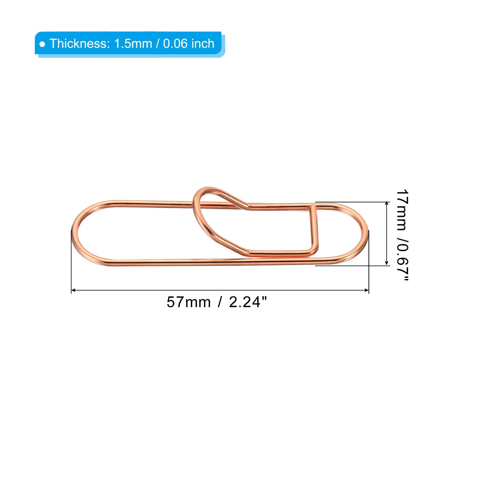 20pcs Paper Fix Clips Pen Holder Clip Pencil Clips Book Pin For Notebooks