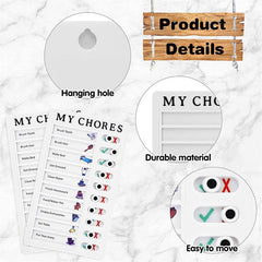Chore Chart Memo Board Daily Reminder for School Home Office
