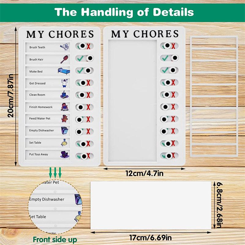 Chore Chart Memo Board Daily Reminder for School Home Office