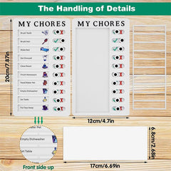 Chore Chart Memo Board Daily Reminder for School Home Office