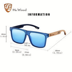 Men's Wooden Polarized Sunglasses UV Protection for Travel Fishing