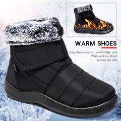 Women's Waterproof Snow Boots Fleece Lining Thermal Ankle Boots