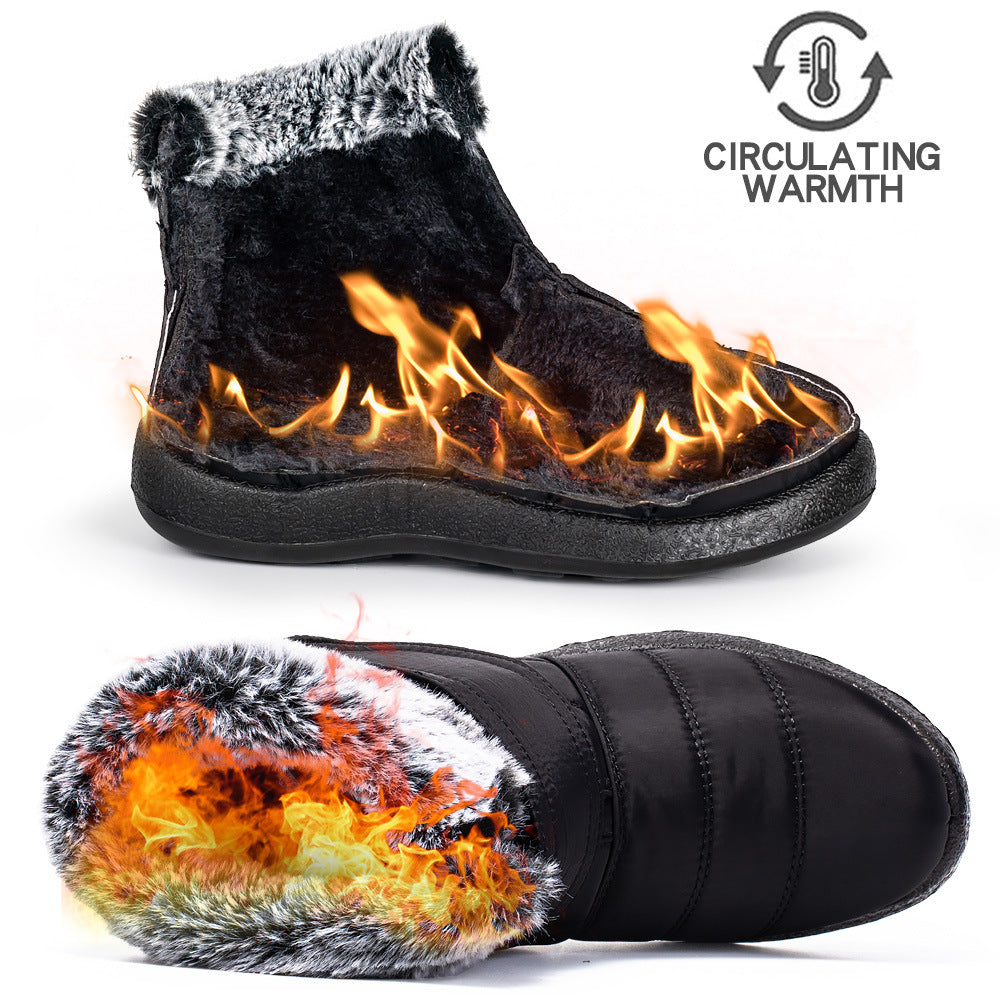 Women's Waterproof Snow Boots Fleece Lining Thermal Ankle Boots