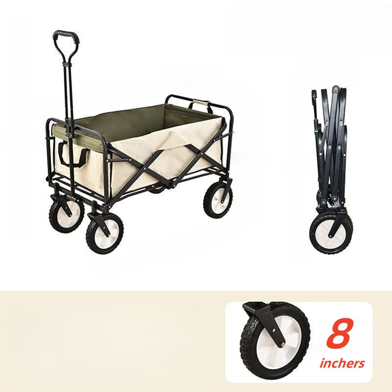 Folding Wagon Cart Collapsible Heavy Duty Utility Sports Wagon