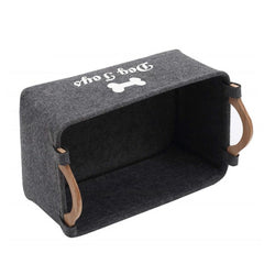 Paw & Letter Pet Storage Basket - Dog and Cat Clothes Storage