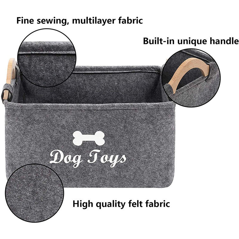 Paw & Letter Pet Storage Basket - Dog and Cat Clothes Storage