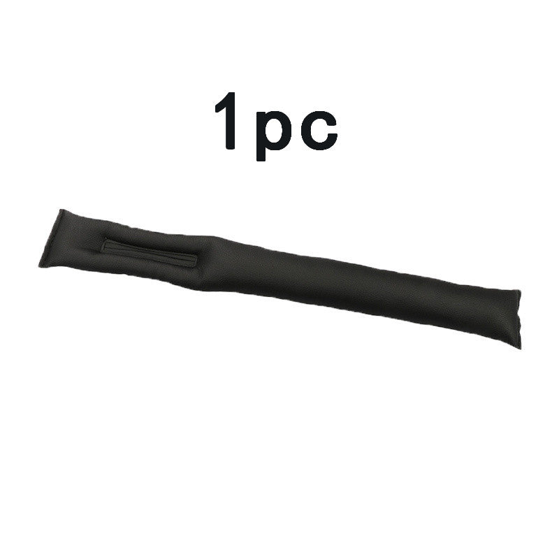 1pc Car Seat Gap Strips PU Leather Filler Side Leak-proof Spacer