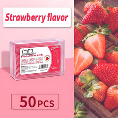 50pcs Disposable Floss, Fruit Flavor, Home Pack