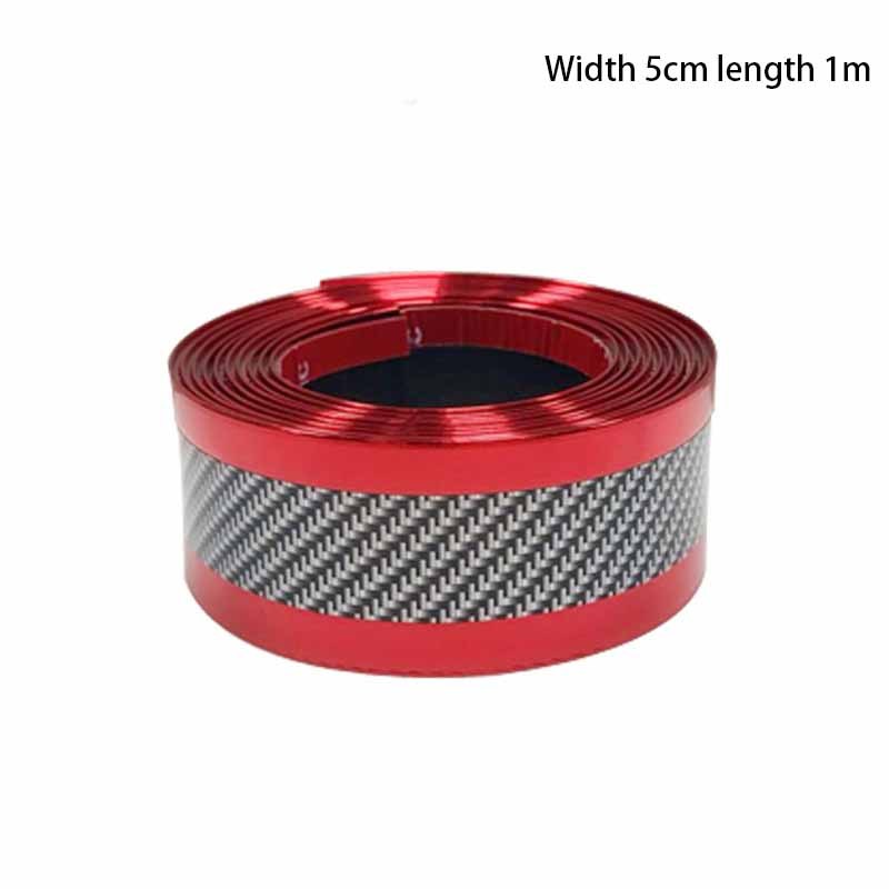 1pc Car Sticker Carbon Fiber DIY Door Sill Edge Guard Strip