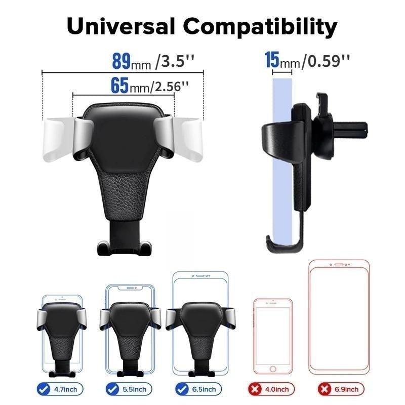 Universal Car Phone Holder Gravity Type Air Outlet Clip Smartphone Bracket