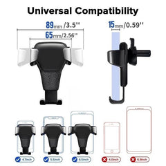 Universal Car Phone Holder Gravity Type Air Outlet Clip Smartphone Bracket