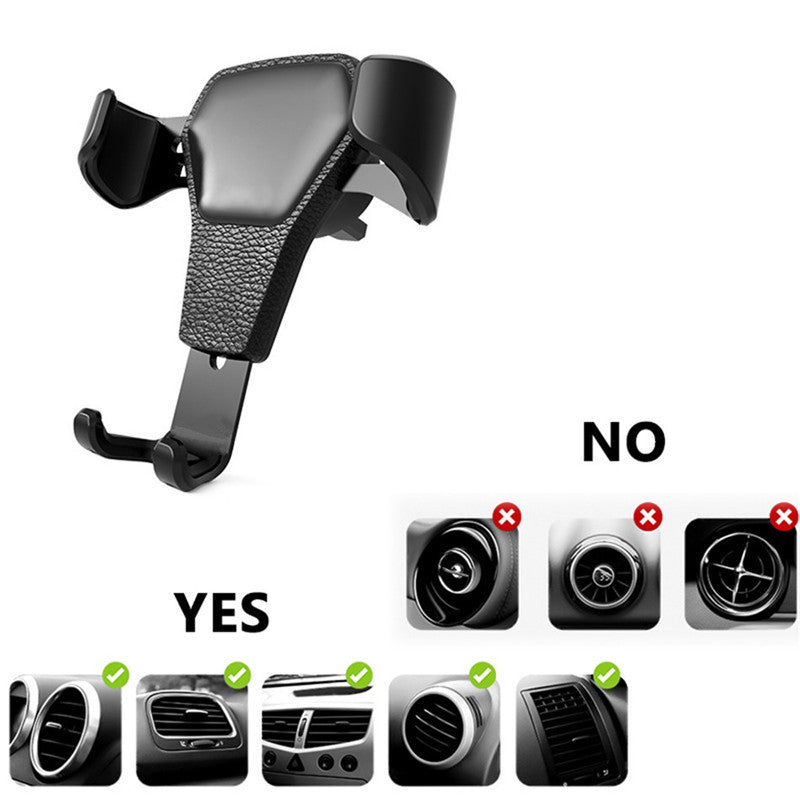 Universal Car Phone Holder Gravity Type Air Outlet Clip Smartphone Bracket