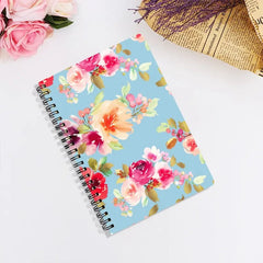 A5 Fresh Floral Pattern Coil Notebook for School & Office