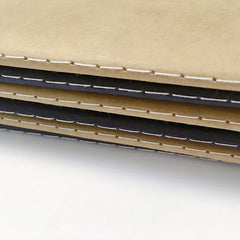 Vintage Cowhide Long Strip Hand Account Book 40 Sheets 80 Pages 80g Thick Paper