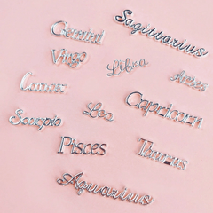 12pcs Zodiac Constellation Nail Art Charms - 12 Styles