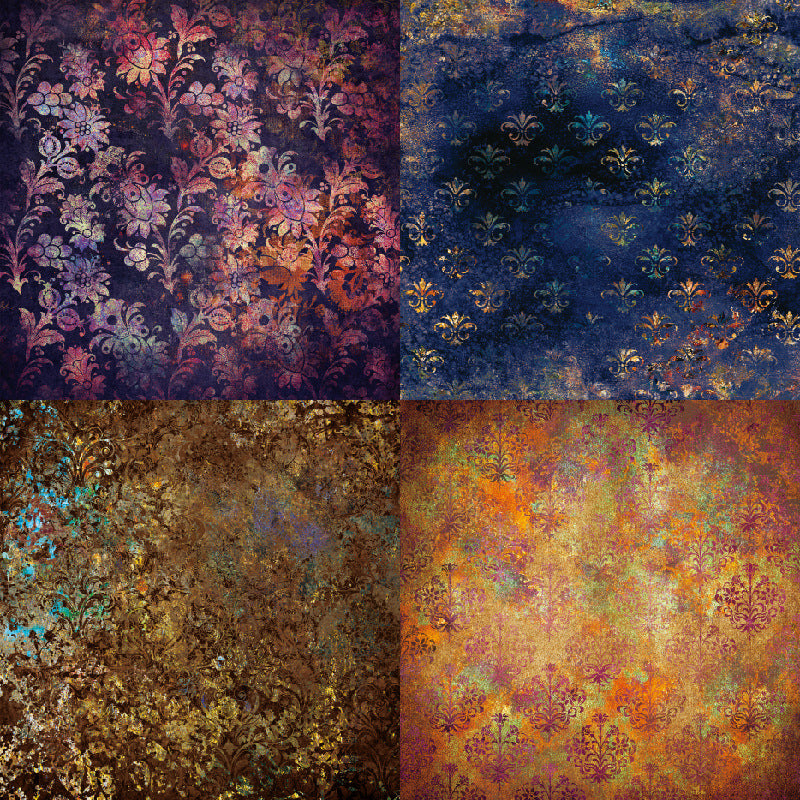 24pcs Scrapbook Paper 15x24 Mysterious Pattern Single Sided Decoupage Paper Pad