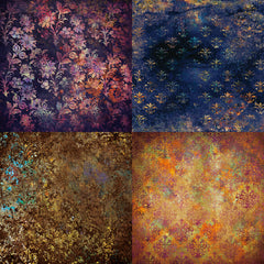 24pcs Scrapbook Paper 15x24 Mysterious Pattern Single Sided Decoupage Paper Pad