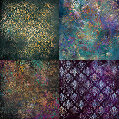 24pcs Scrapbook Paper 15x24 Mysterious Pattern Single Sided Decoupage Paper Pad