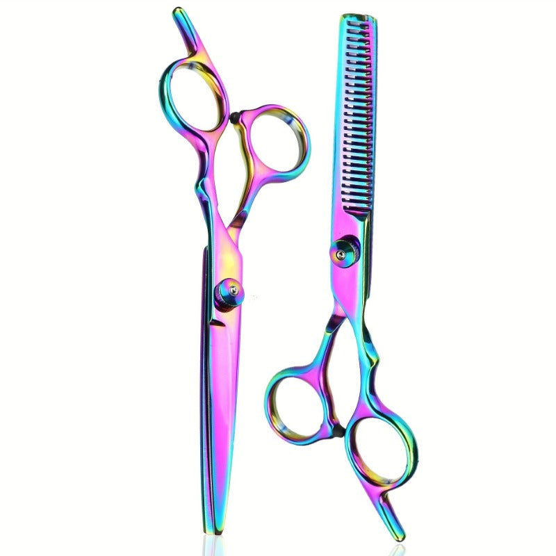 Rainbow Hairdressing Scissors Hair Cutting Shears Thinning Scissors