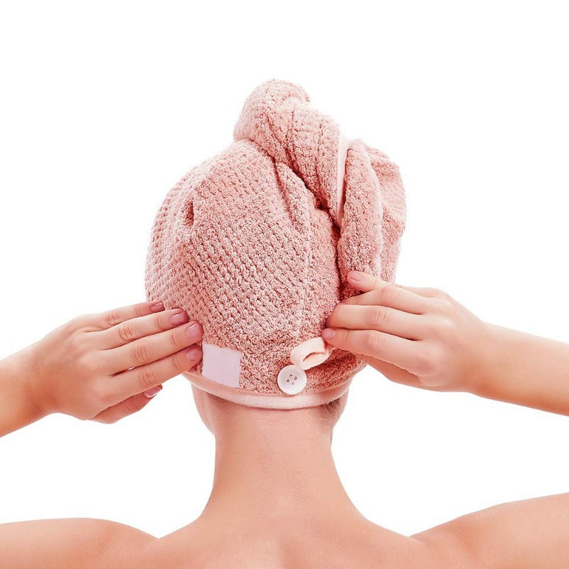 Soft Hair Drying Cap - Absorbent Hair Wrap Towel