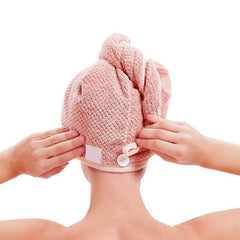 Soft Hair Drying Cap - Absorbent Hair Wrap Towel