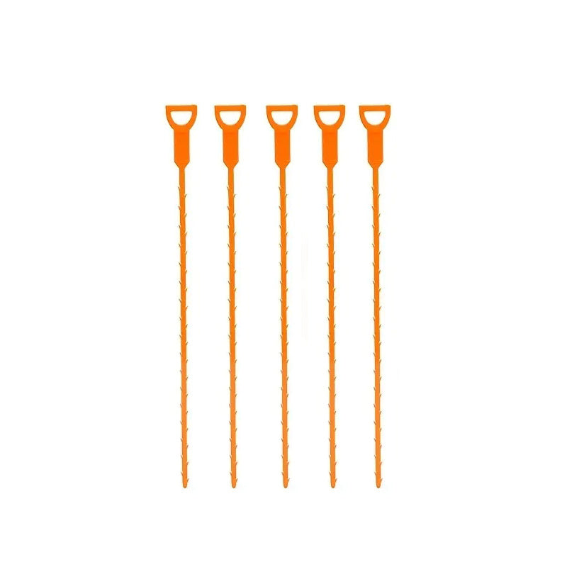 8Pcs Pipe Dredge Hook Sewer Toilet Hair Cleaning Tool