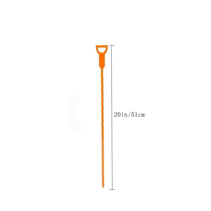 8Pcs Pipe Dredge Hook Sewer Toilet Hair Cleaning Tool