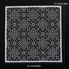 Vintage Symmetrical Flowers DIY Stencil For Painting