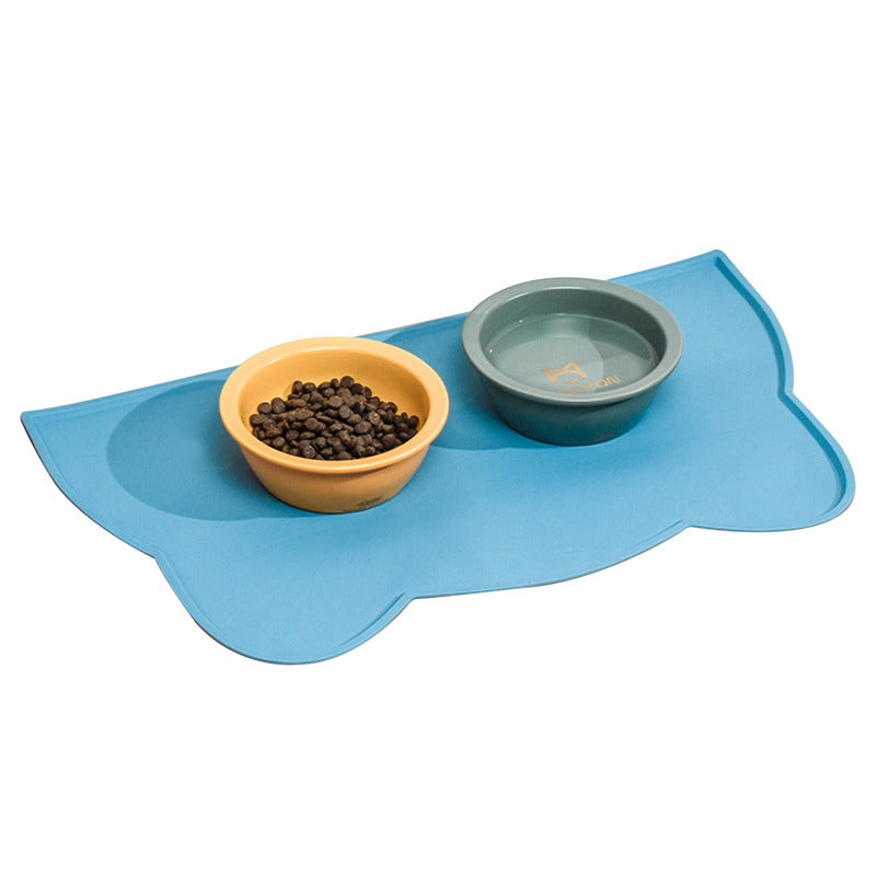 Cloud Shaped Cat Dog Food Mat Waterproof Silicone Feeding Mat