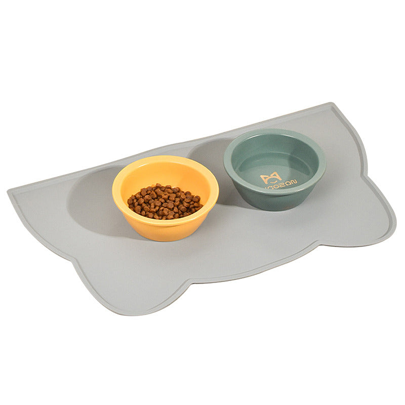 Cloud Shaped Cat Dog Food Mat Waterproof Silicone Feeding Mat