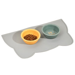 Cloud Shaped Cat Dog Food Mat Waterproof Silicone Feeding Mat