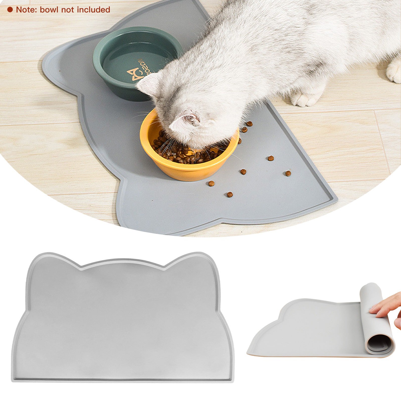 Cloud Shaped Cat Dog Food Mat Waterproof Silicone Feeding Mat