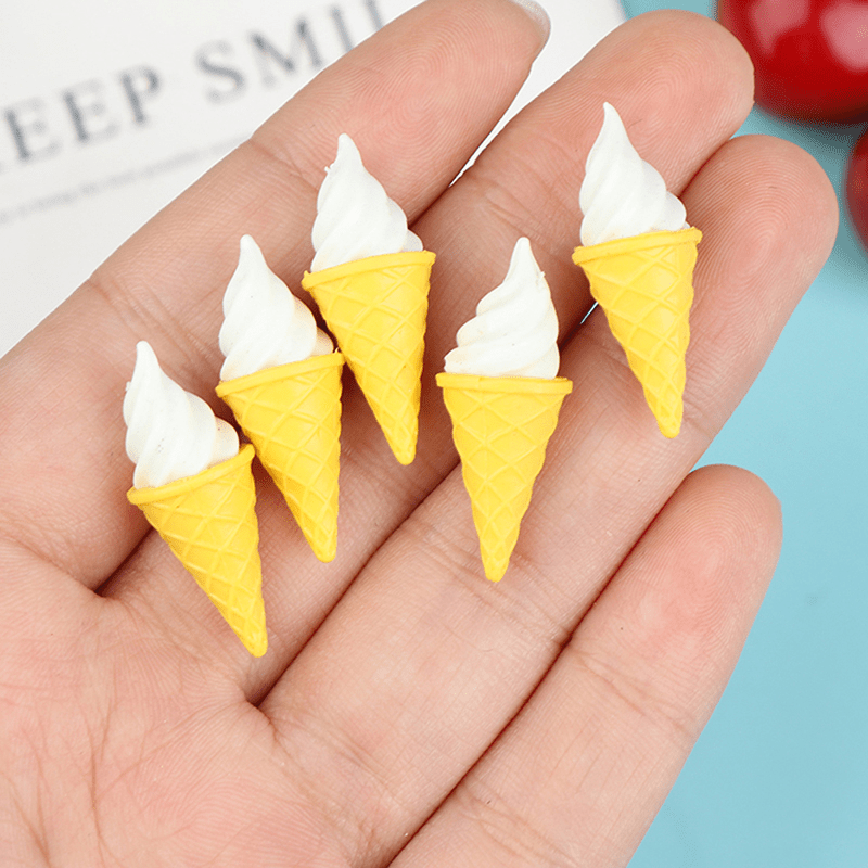 10pcs Mini Ice Cream Dollhouse Play Food Toy Kitchen Accessories