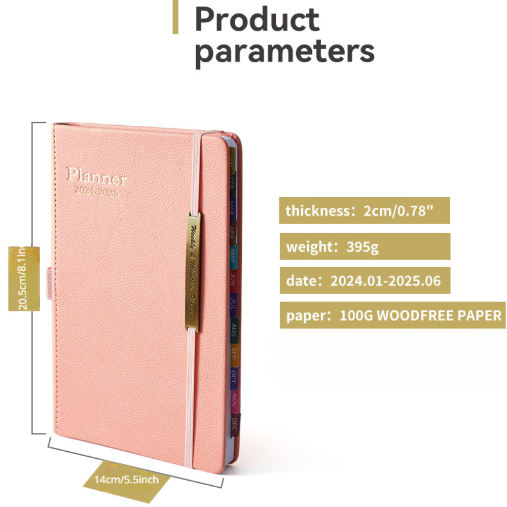 Academic Planner 20-13-18 Months JAN-JUN Soft Cover Thick Paper Planners