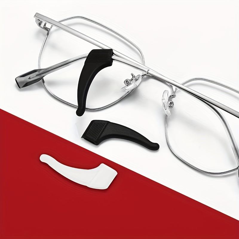 5 Pairs Glasses Anti Slip Hooks Sports Style Ear Support & Non Slip Cover