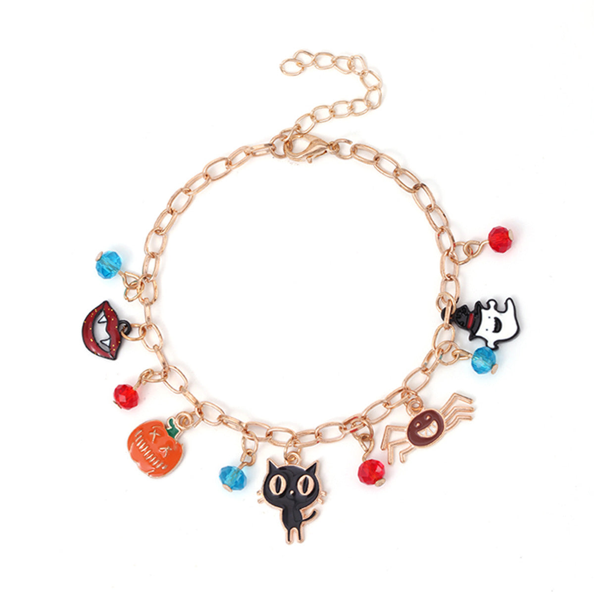 Christmas Bracelet Santa Elk Snowman Red Crystal Holiday Gift