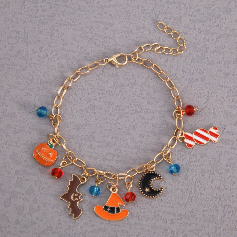 Christmas Bracelet Santa Elk Snowman Red Crystal Holiday Gift