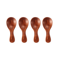 Wooden Spice Spoon Small Ice Cream Coffee Spoon Household Seasoning Spoon