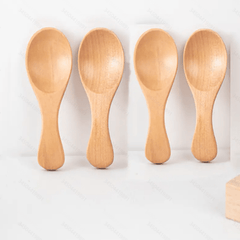 Wooden Spice Spoon Small Ice Cream Coffee Spoon Household Seasoning Spoon