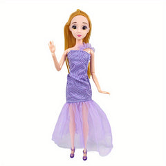 Long Skirt Dress for Doll Clothes Changing Outfit